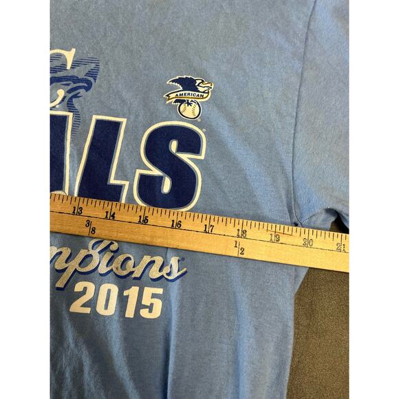 2015 Kansas City Royals MLB Baby Blue Sz Large T-Shirt Unisex - Picture 6 of 7